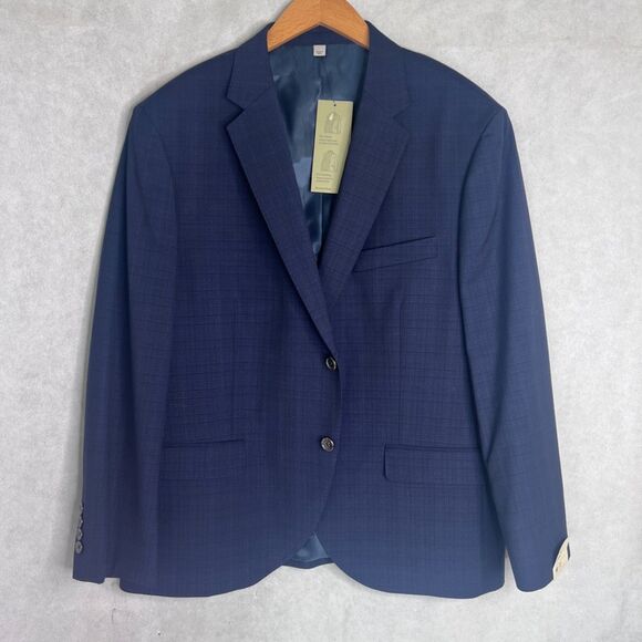 Goodfellow & Co NWT Wool Blend Navy Voyage Sports Coat Blazer Size 46S - Picture 13 of 13